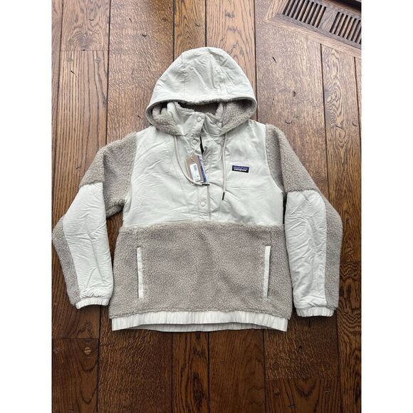 Patagonia Women's Shelled Retro-X Fleece Pullover Jacket Pelican NWT X-Small - Picture 1 of 6
